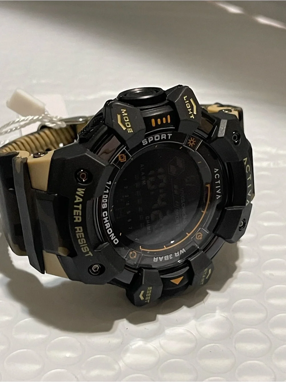 Activa Armour X Invicta Men's Digital Watch - 50mm. Camouflage. Khaki